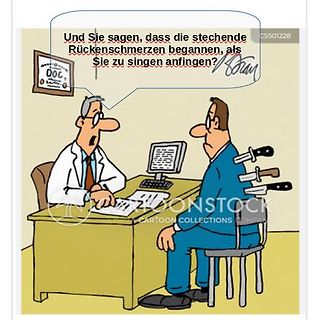 Comic von Arzt und Patient