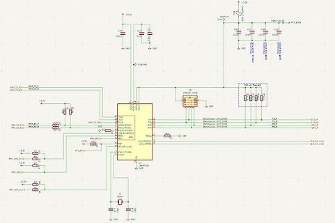Schaltplan eines USB-Controllers mit LAN8742A