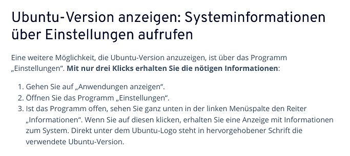 Anleitung zur Anzeige der Ubuntu-Version
