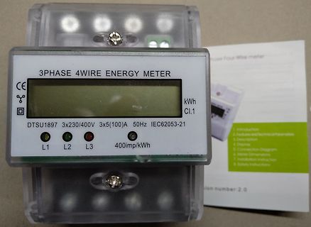 3-Phasen 4-Leiter Energie-Messgerät