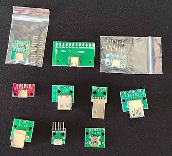 Verschiedene USB-Adapter-Module und Leiterplatten