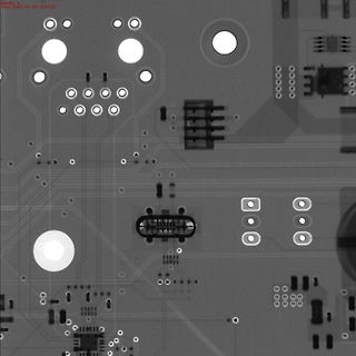 CAD-Ansicht eines Leiterplatten-Layouts