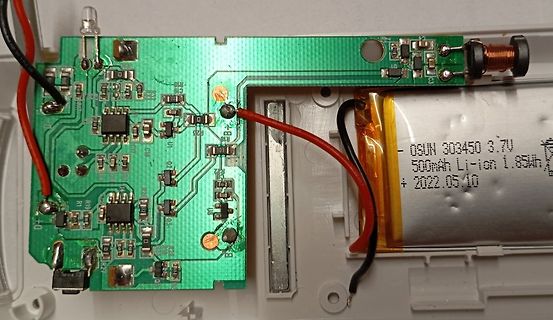 Leiterplatte mit Li-Ion Akku