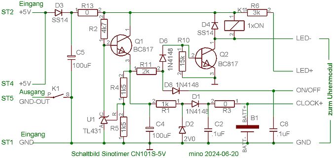 Schaltplan Sinotimer CN101S-5V