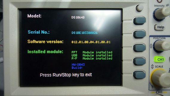 Display eines digitalen Oszilloskops