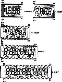 Layouts verschiedener 7-Segment-Anzeigen