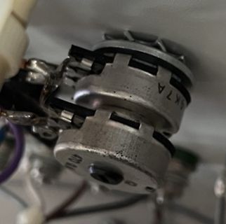 Nahaufnahme eines Potentiometers