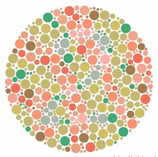 Ishihara-Testbild zur Farbsichtbarkeitsprüfung