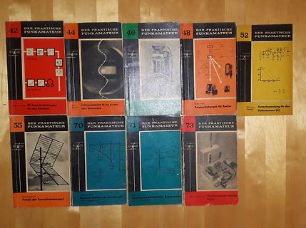 Sammlung alter Fachbücher Der Praktische Funkamateur