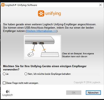 Logitech Unifying-Software Fehlermeldung