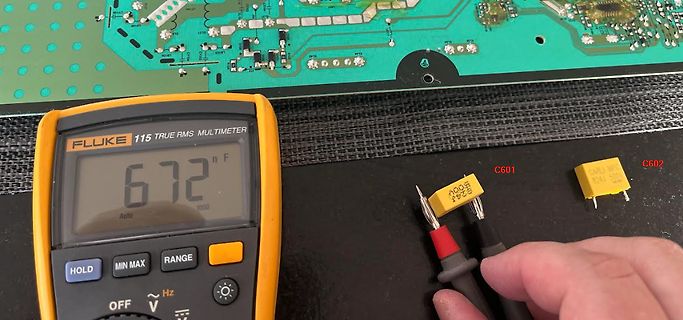Messung eines Kondensators mit Multimeter