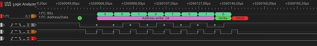 Logikanalysator I2C Protokoll Messung