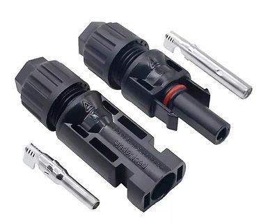 Solar-Steckverbinder MC4 mit Kontakten