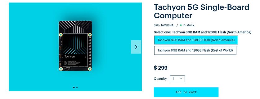Produktseite Tachyon 5G Single-Board Computer