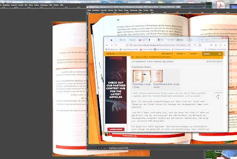 Screenshot einer Website mit Text und Bildern