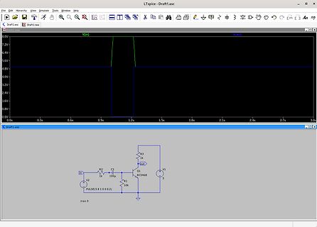 LTspice Simulation Schaltplan und Wellenform