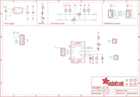Schaltplan TSC2007 12-Bit I2C Touch Controller