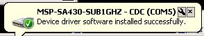 Windows-Benachrichtigung zur Treiberinstallation