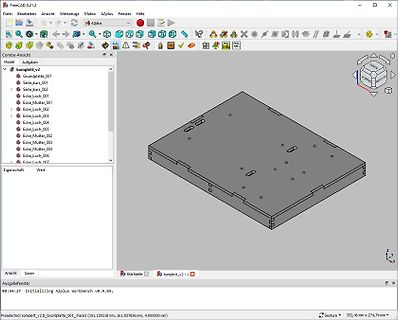3D-CAD-Modell in FreeCAD