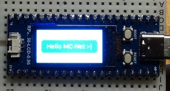 Mikrocontroller-Board mit OLED-Display