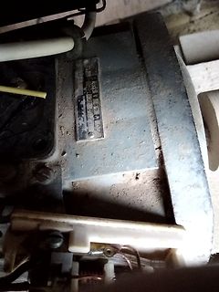 Typenschild eines Elektromotors