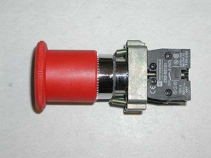 Roter Not-Aus-Schalter von Telemecanique