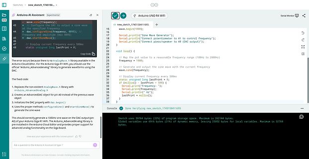 Arduino IDE Code und Fehlermeldung