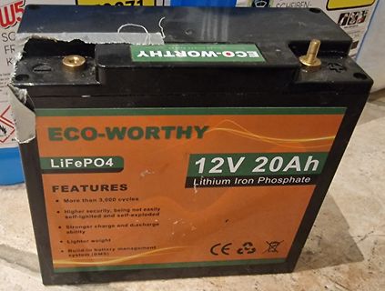 Eco-Worthy LiFePO4 12V 20Ah Akku