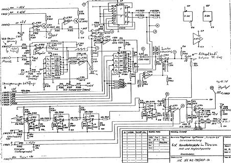 Schaltplan eines Synthesizers