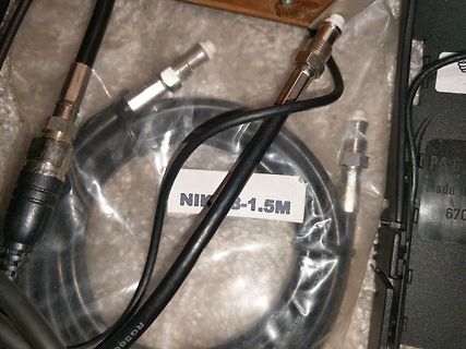 Koaxialkabel mit N-Steckern in Plastikverpackung