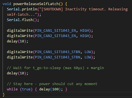 C++ Code für Shutdown-Funktion