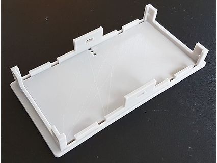 Weißer 3D-gedruckter Kunststoffrahmen