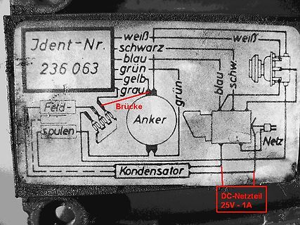 Beschriftung eines Bauteils mit Schaltplan-Elementen