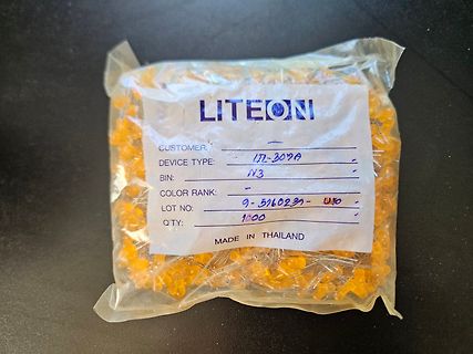 Beutel mit gelben LEDs von Liteon