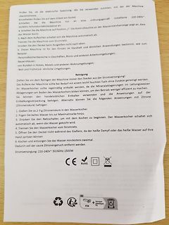 Bedienungsanleitung für einen Wasserkocher