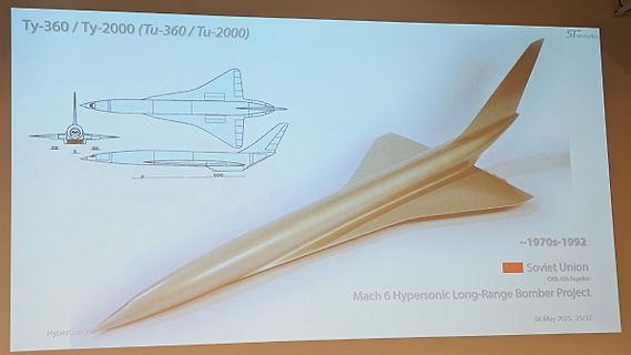 Modell eines sowjetischen Hyperschallbombers
