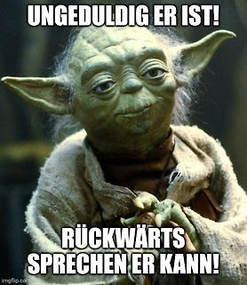 Meme mit Yoda