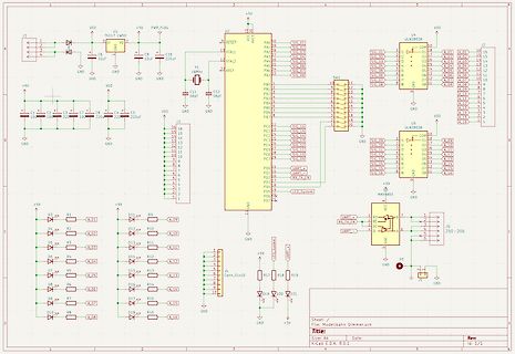 Schaltplan eines Dimmer-Moduls mit Mikrocontroller