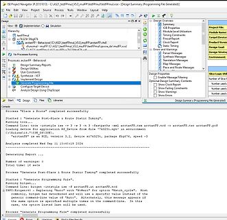 Screenshot einer Software zur Design-Zusammenfassung und Analyse