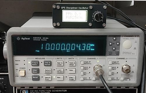 Agilent Frequenzzähler mit GPS Disciplined Oscillator
