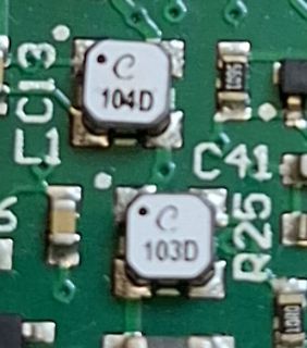 Makroaufnahme einer Leiterplatte mit SMD-Bauteilen