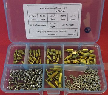 M2.5 Standoff Spacer Kit in Kunststoffbox