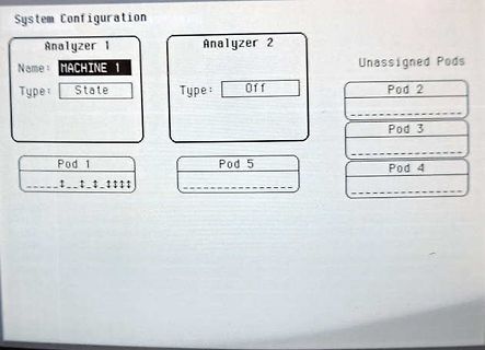 Software-Konfiguration eines Logikanalysators