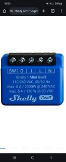 Shelly 1 Mini Gen3 Smart Switch