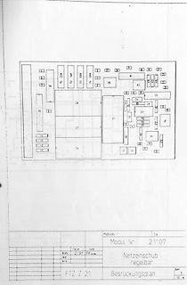 Bestückungsplan Modul Nr. 21107 Netzeinschub regelbar