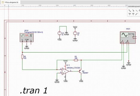 Schaltplan einer elektronischen Schaltung