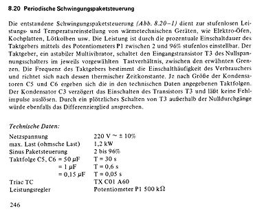 Textauszug zur Schwingungspaketsteuerung