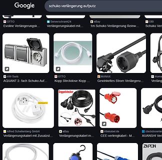 Google Suchergebnisse für Schuko Verlängerung Aufputz