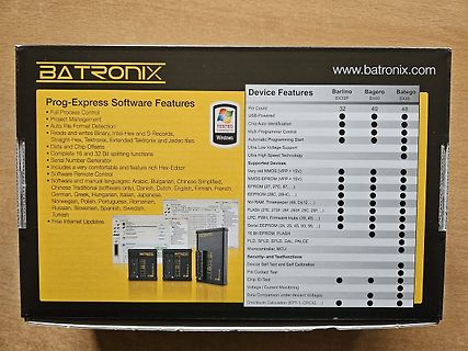Verpackung eines Batronix Prog-Express Software Features