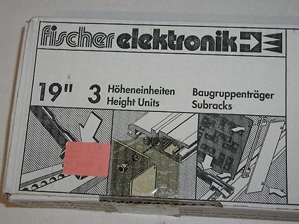 Verpackung von Fischer Elektronik 19 Zoll Subracks